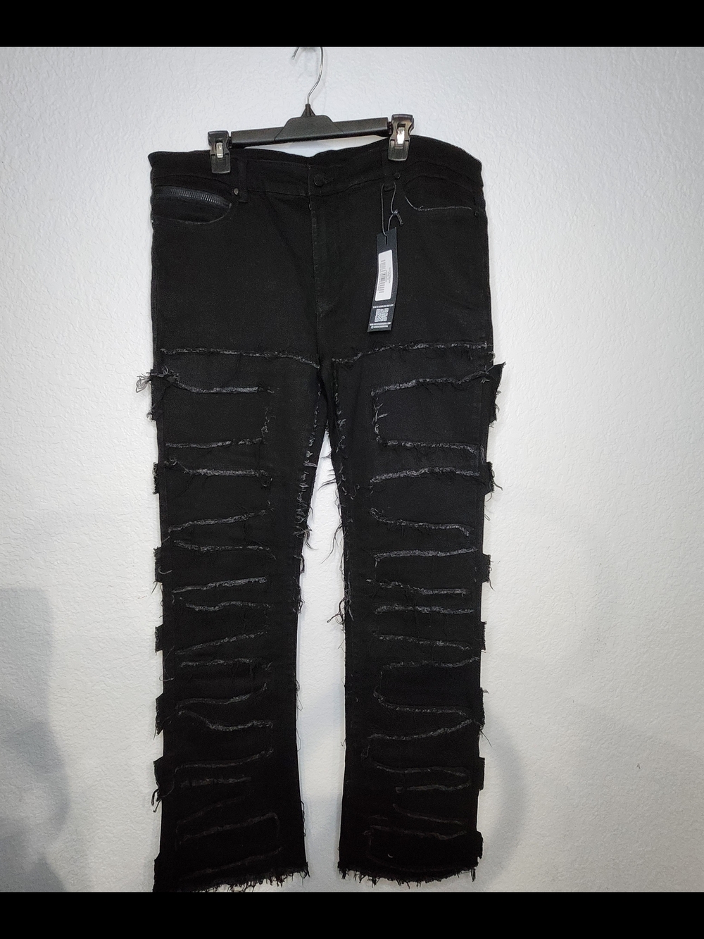 ROCKSTAR ORIGINAL Men's Black Skinny Ripped Jeans - Distressed Street Style